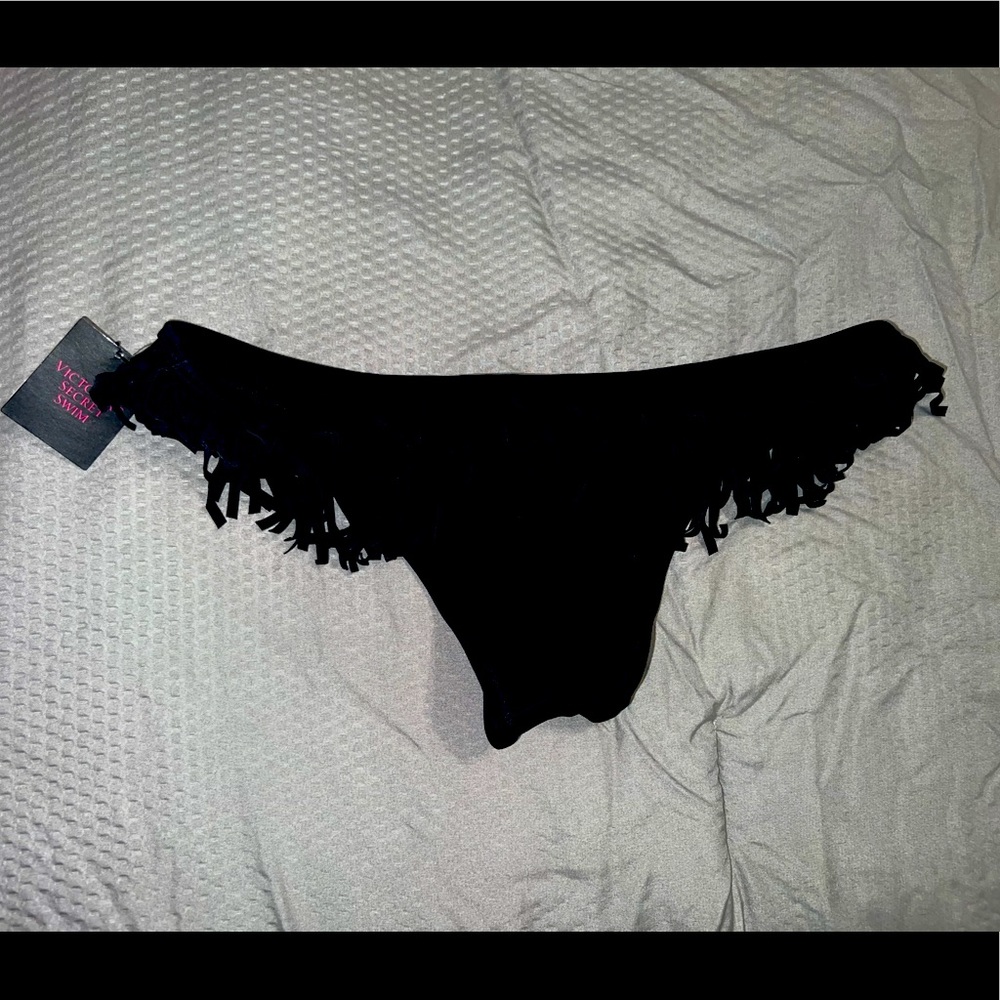VS Swim fringe Brazilian cut bottoms